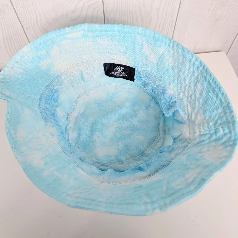 Don Julio Hit Bucket Hat Tie Dyed With Ice Method Light Blue And White - Picture 8 of 8
